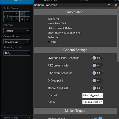 PTZ Settings in UI3