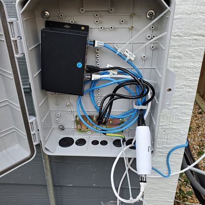 Outdoor box with switch
