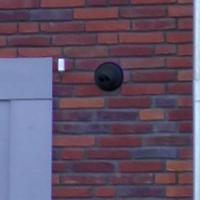 Black outdoor camera (photoshopped)